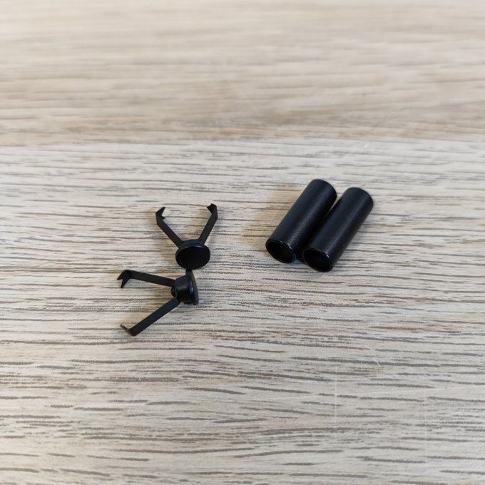 Embout de Cordon long Métal Noir Mat - 5.5 mm