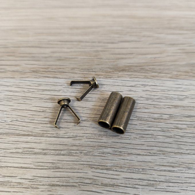 Embout de Cordon long Métal Bronze- 5.5 mm 