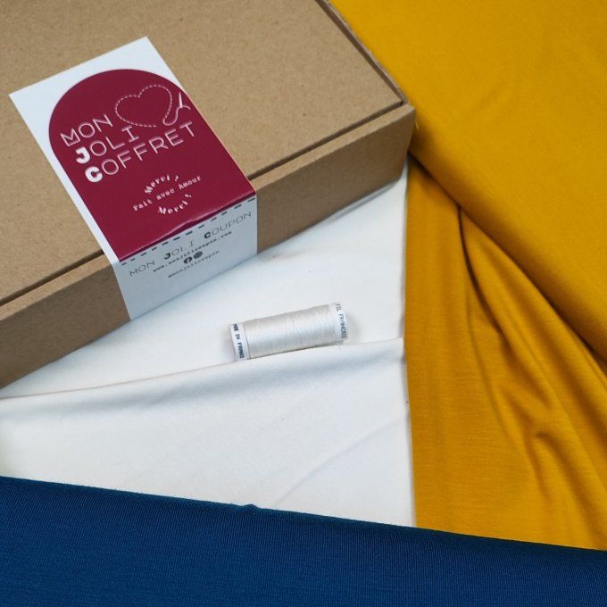 MON JOLI COFFRET- Sans Patron - " Le T-shirt Softy Color-Block" @patronsmoijecouds - Coffret  n°3