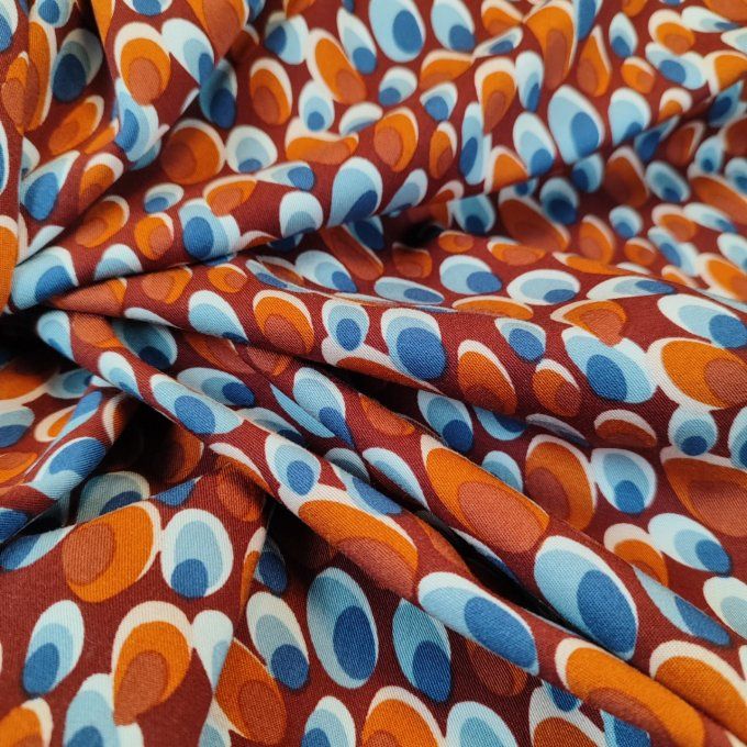 Viscose Stretch Bulle Terraccota - par 10 cm 