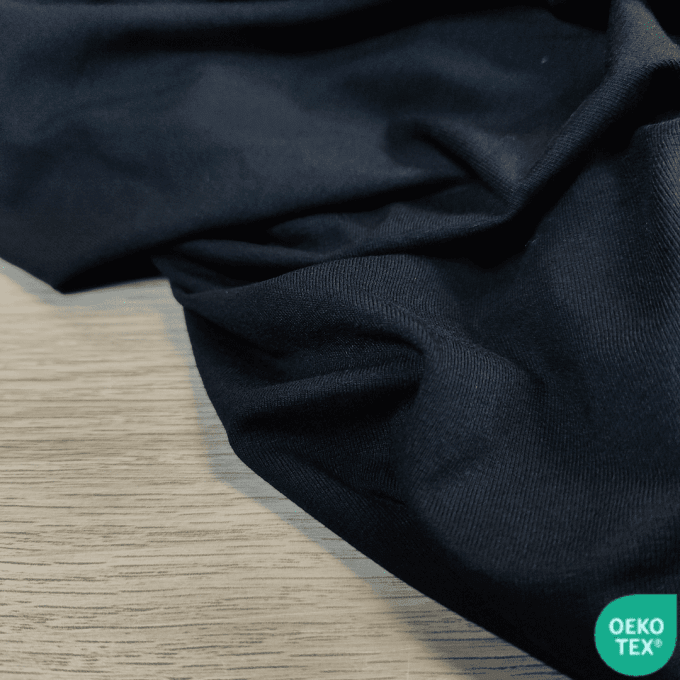 Jersey de Viscose uni Noir - Coupon 1.30m