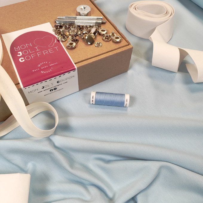 MON JOLI COFFRET- Sans Patron - " La Veste Snap" @patronsmoijecouds - Coffret  n°8 French Terry 
