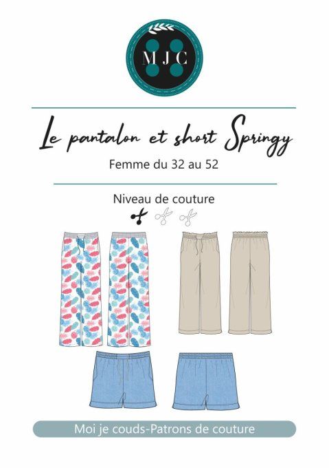 MON JOLI COFFRET- Sans Patron - " Le Pantalon Springy" @patronsmoijecouds - Coffret  n°7P