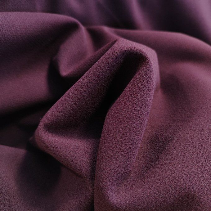 Jersey Scuba Crêpe Aubergine - par 10cm