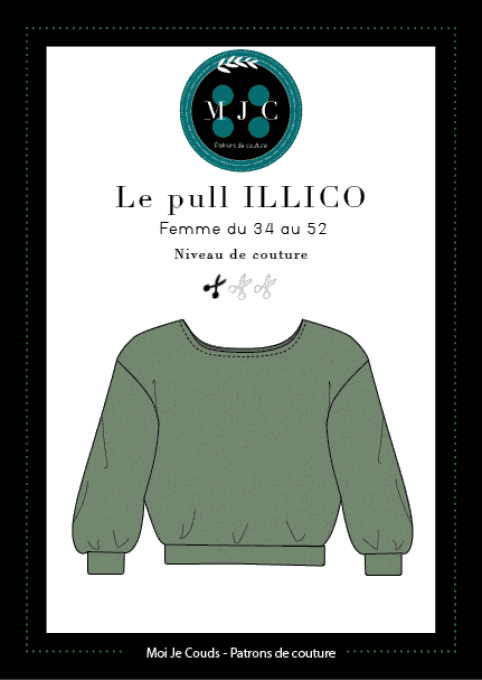 MON JOLI COFFRET - Sans Patron - " Le Pull Illico" @patronsmoijecouds - Version Maille 