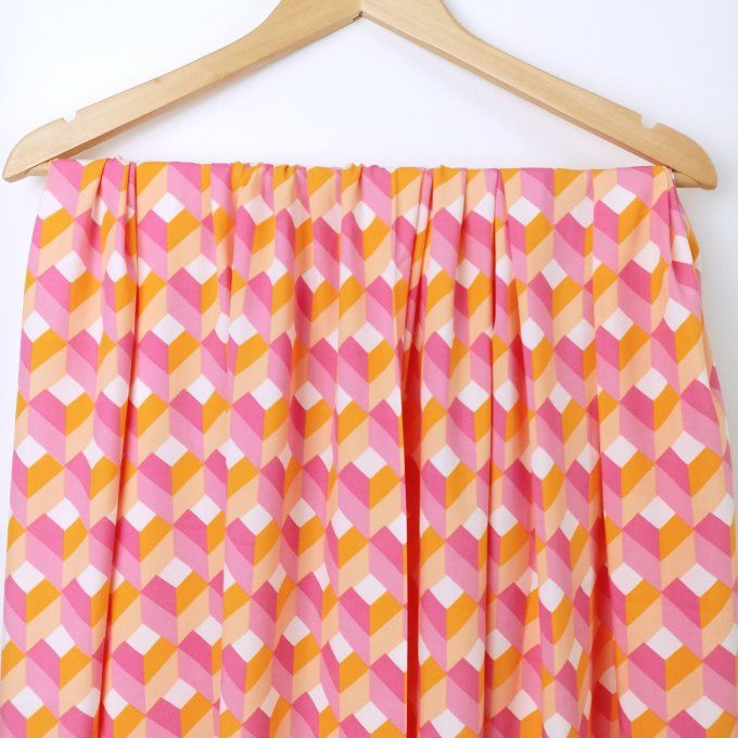 Viscose Blocks Vitaminés - Coupon 1.10m