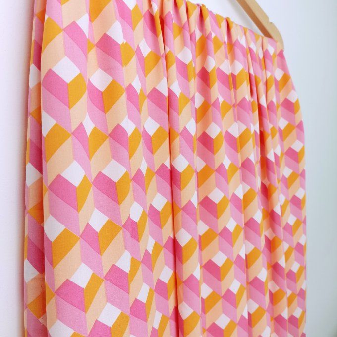 Viscose Blocks Vitaminés - Coupon 1.10m