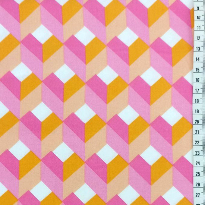 Viscose Blocks Vitaminés - Coupon 1.10m
