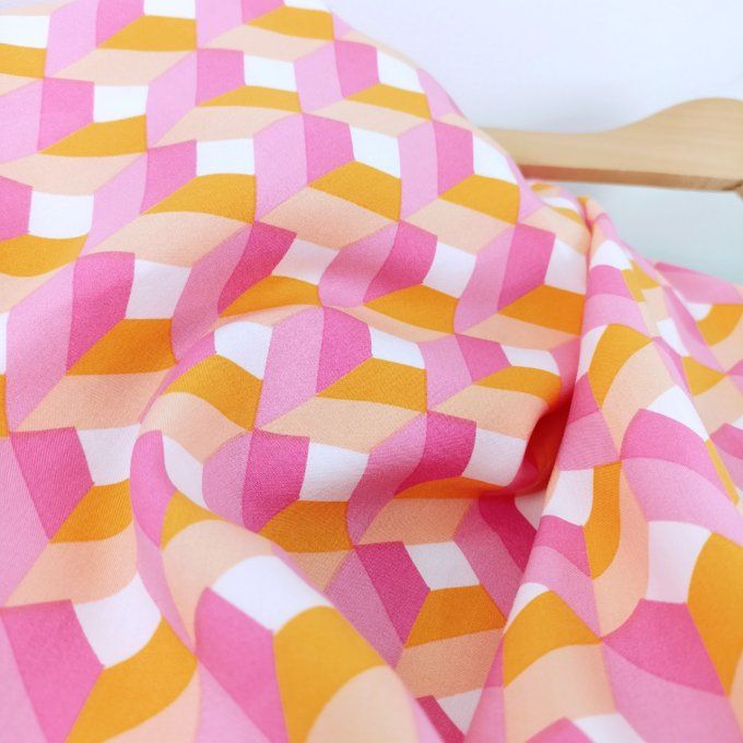 Viscose Blocks Vitaminés - Coupon 1.10m