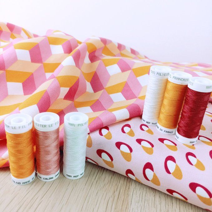 Viscose Blocks Vitaminés - Coupon 1.10m
