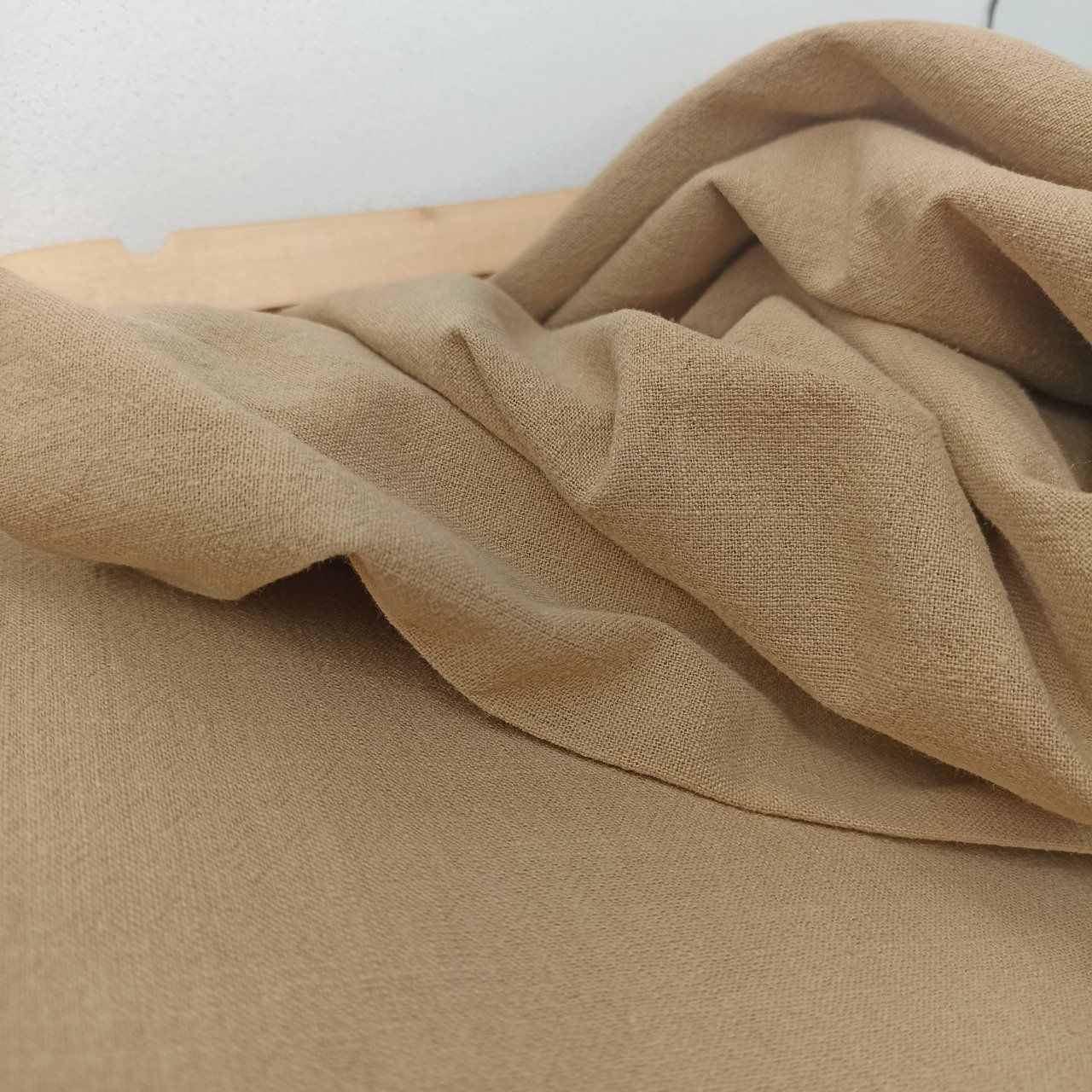 Coton Lavé Sable - Coupon de 1.50m  