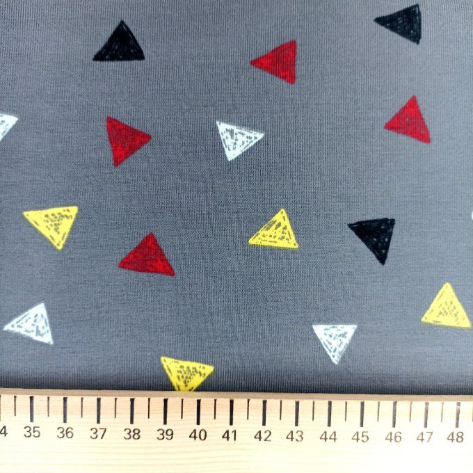 Jersey de Coton Triangle -par 10 cm 