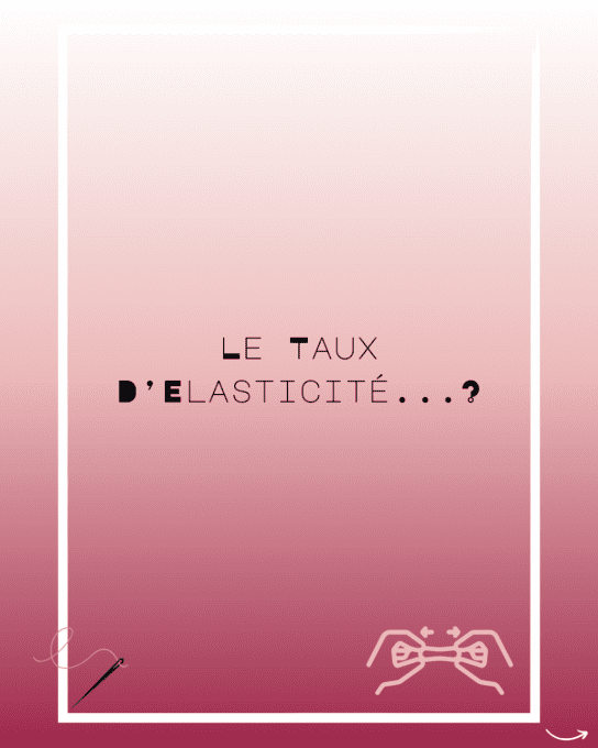 LE TAUX D'ELASTICITE 