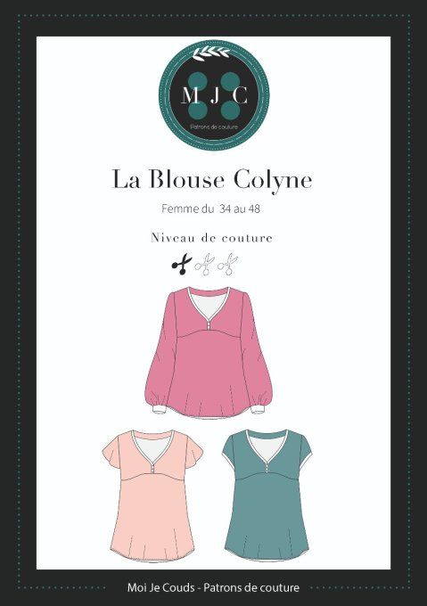 MON JOLI COFFRET- Sans Patron - " La Blouse Colyne" @patronsmoijecouds - Coffret  n°23