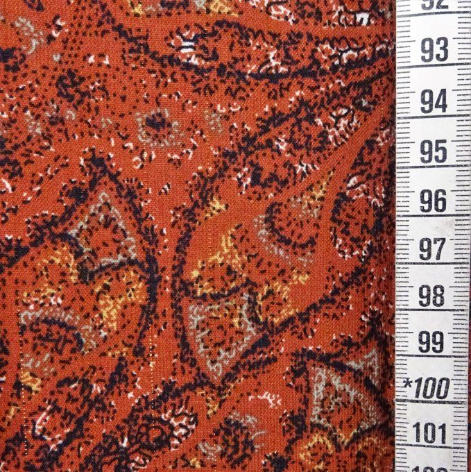 Tissu Polyester Rouille - Coupon de 2,40 m