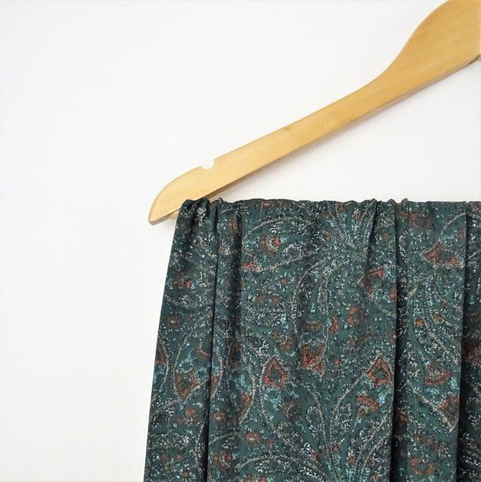 Tissu Polyester Kaki - Coupon de 2m