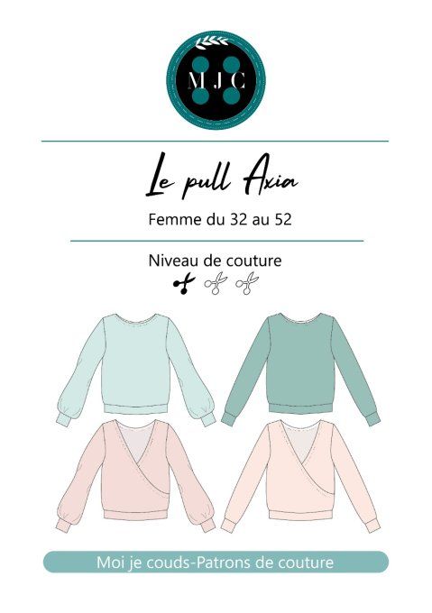 MON JOLI COFFRET- Sans Patron - " Le Pull Axia" @patronsmoijecouds - Coffret  n°6